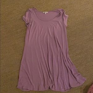 Soft silky t-shirt dress